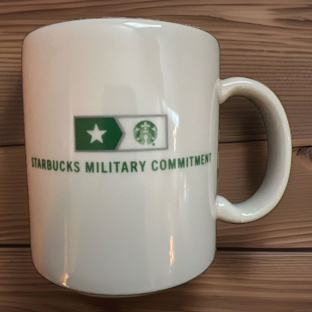 New Starbucks Military Commitment Ceramic Coffee Mug 14 fl oz Made in USA